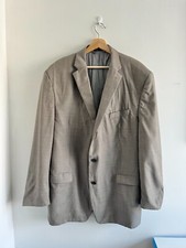 Lauren Ralph Lauren Blazer Grey Wool Sport Coat Jacket Mens Suit Jacket 48L