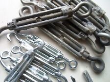 M5 or M8 TURNBUCKLES Wire Tensioner/Strainer Barrel Rigging Galvanised Finish