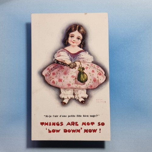 Comic postcard c1920 pretty - postcard,