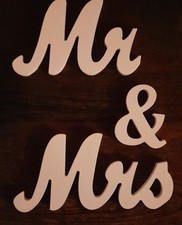 Mr & Mrs Wedding Table Sign