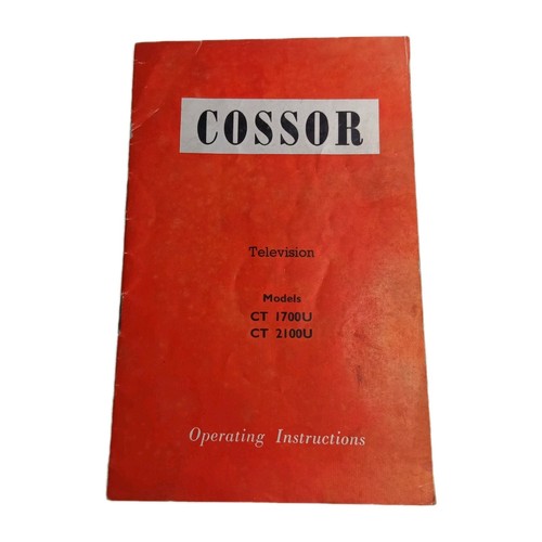 Cossor television 1700u 2100u - cossor,