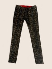 Vintage Tripp NYC Leopard Print Reversible Jeans Y2K 00s Scene Grunge Punk Emo