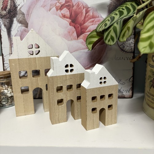 Set wooden houses - wooden, with