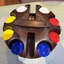 Vintage Poker Chips Caddy Carousel Set With 2 Card Slots  Casino Collectible