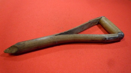 Vintage wooden garden dibber - vintage,