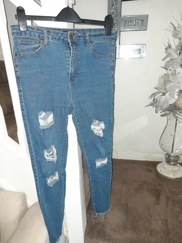 Ladies ripped jean size - ripped,