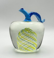 Art Glass Apple Paperweight