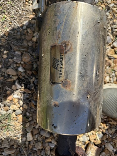 Stainless rear silencer - stainless,