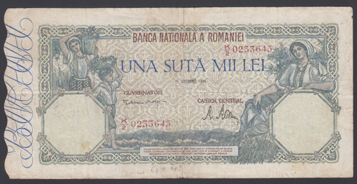 Romania 100000 lei 1946 - 100000,
