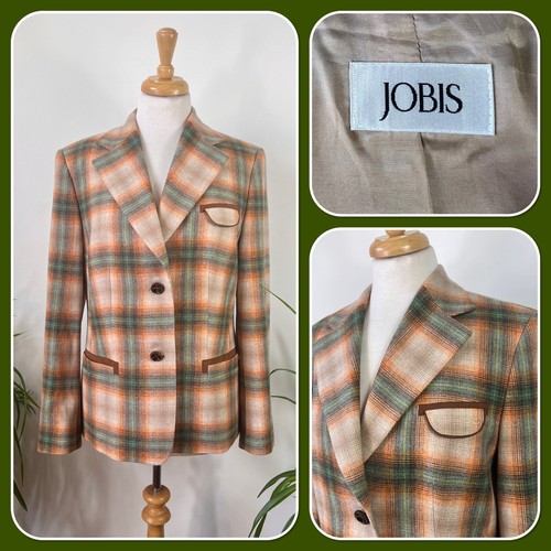 Jobis green orange checked - green,