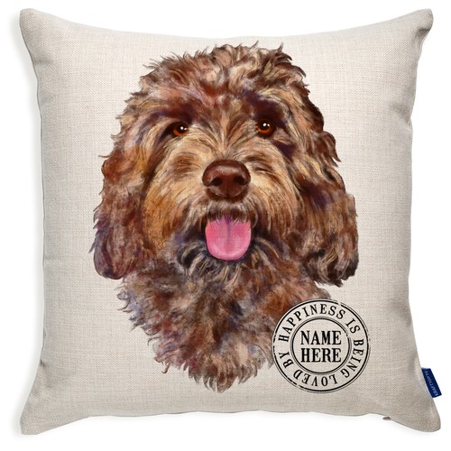 Personalised cockapoo cushion - personalised,