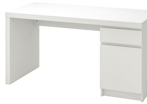Ikea malm desk white - ikea,