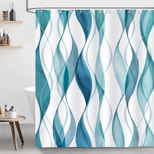 Bonhause blue and teal - bonhause, striped