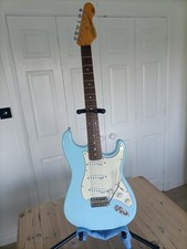 Vintage V6 Reissued Laguna Blue Electric Guitar - really good condition.