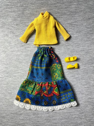 Multicolour late 1970s skirt