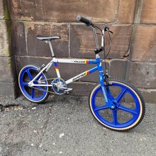 Raleigh Mk 2 Burner Team Special Old School BMX Bike w/ Blue Skyway Tuff Wheels