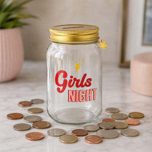 Sass belle money box jar - &,