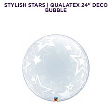 Stylish Stars Deco Bubble Qualatex 24”