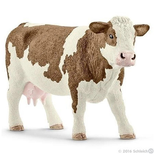 Simmental cow figurine - simmental,