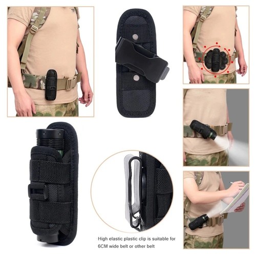 Tactical flashlight pouch belt - tactical,