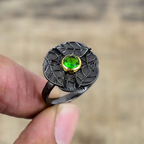 Chrome diopside black and - chrome, gold