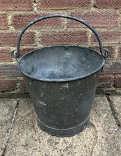 Vintage Galvanised Bucket Old