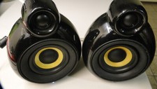 Pair Of Scandyna MicroPod SE Bluetooth Speakers  Black Made In Denmark