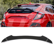 M4 STYLE REAR SPOILER BOOT WING GLOSS BLACK FOR HONDA CIVIC FK MK10 16-21