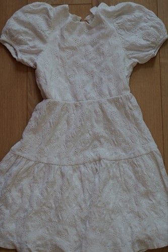Girls zara white broderie - white,