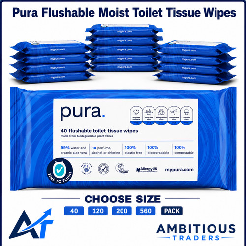Pura flushable moist toilet - moist,