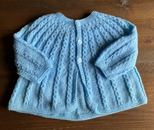 Hand knitted child - knitted, cardigan