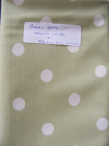 Spotty oilcloth remnant - spotty, fabric