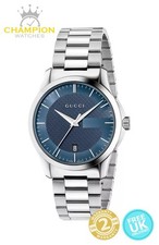 Gucci G-Timeless YA126440 38mm Blue Dial Stainless Steel Watch - New