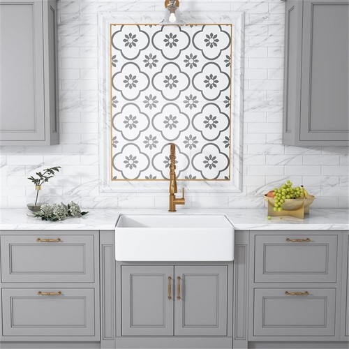 Treviso white ceramic - 30, in