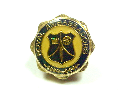 Royal ambassador lapel pin - royal,