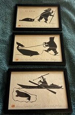 Set Of Three 20th Century Inuit Woodblock Prints By Henry Napartuk (1932-1985)