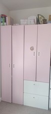 IKEA Pink Girls Wardrobe Bedroom Furniture.