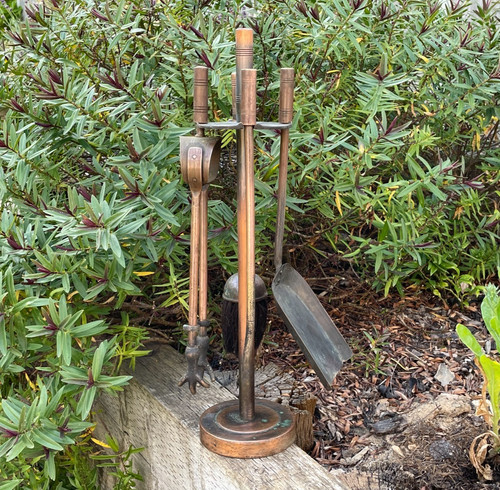 Vintage fireplace brass - fireplace,
