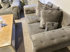 Grey Plush two 2-Seater &Sofa Sets – Comfortable & Stylish