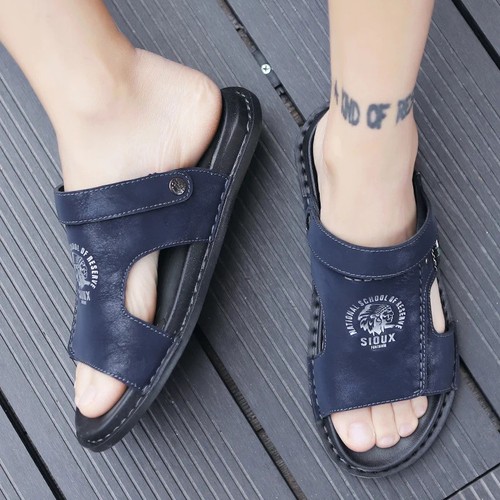 Mens summer leather sandals - uk,