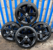 GENUINE VW GOLF R MK7 MK7.5 CADIZ 18 INCH ALLOY WHEEL SET X4 + TYRES VW CADDY