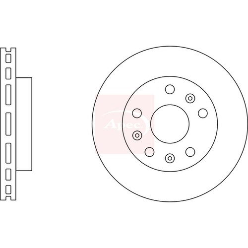 Brake discs vented for - 2x,