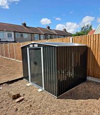 8x6 FT Galvanised Metal Garden