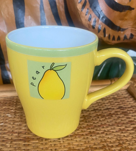 Vintage rayware pear mug - vintage,