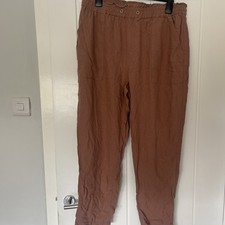 George Beige Tapered Linen