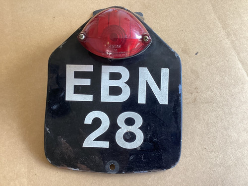Rear numberplate light - rear,