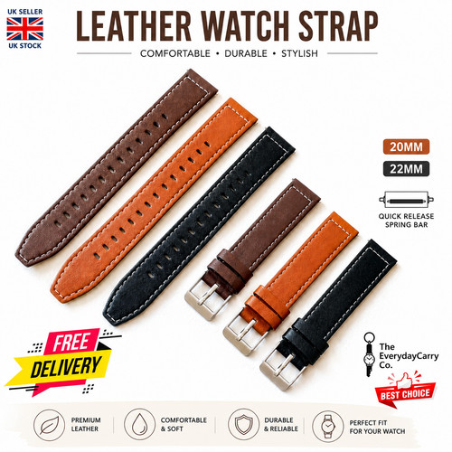 Leather watch strap quick - watch,