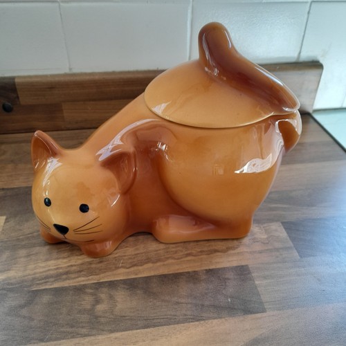 Ceramic ginger cat - ceramic,