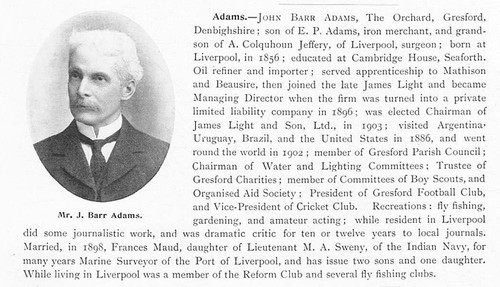 John barr adams gresford - adams,