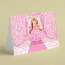 Pretty princess sitting on